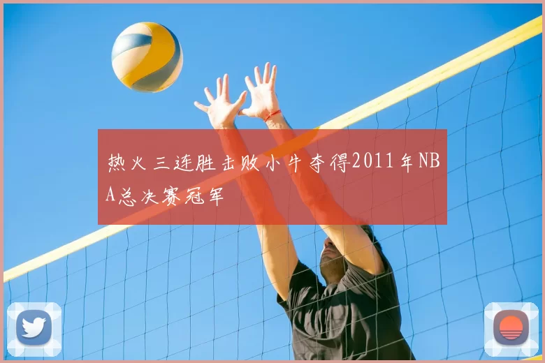 热火三连胜击败小牛夺得2011年NBA总决赛冠军
