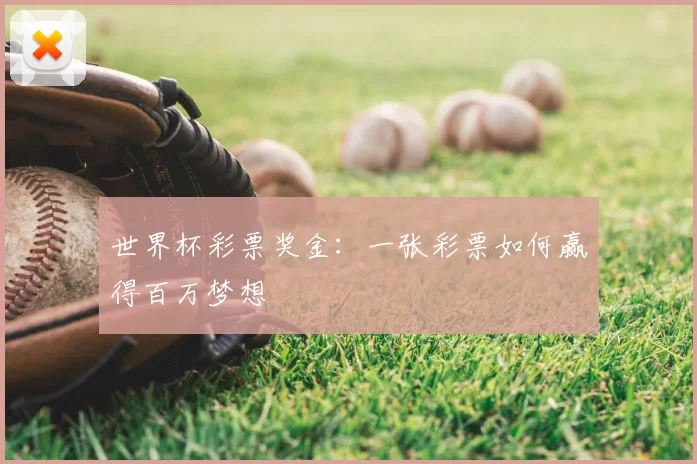 世界杯彩票奖金:一张彩票如何赢得百万梦想