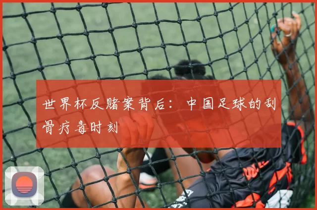 世界杯反赌案背后：中国足球的刮骨疗毒时刻