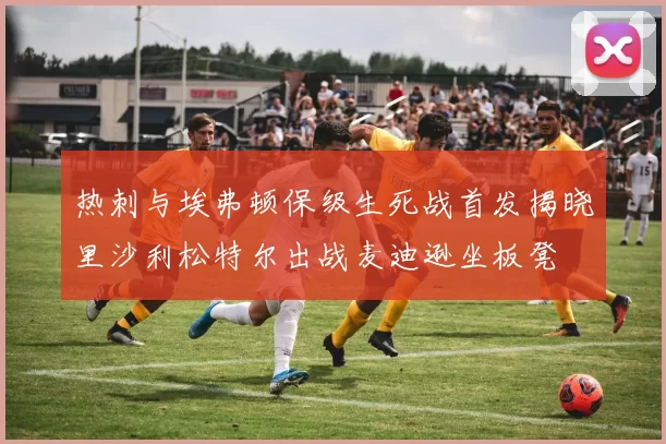热刺与埃弗顿保级生死战首发揭晓里沙利松特尔出战麦迪逊坐板凳