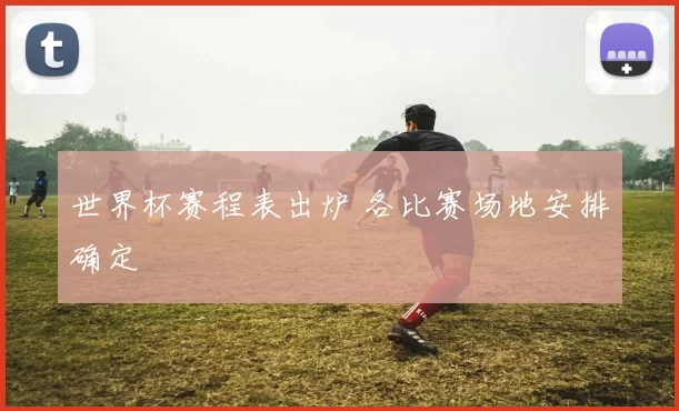 世界杯赛程表出炉 各比赛场地安排确定