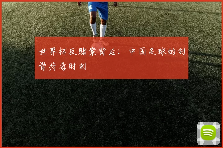世界杯反赌案背后：中国足球的刮骨疗毒时刻
